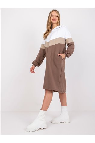 Suknelė-RV-SK-7462.00-balta-ruda
