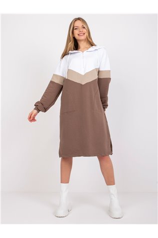 Suknelė-RV-SK-7462.00-balta-ruda