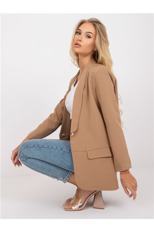 Blazer-DHJ-MA-15621.12X-tamsiai smėlio spalvos