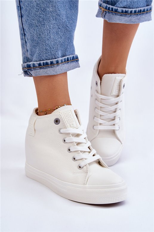 Hidden Wedge High Sneakers Big Star LL274035 balti