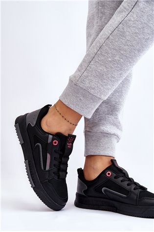 Moteriški Cross Jeans Low Sneakers LL2R4012C Juodi