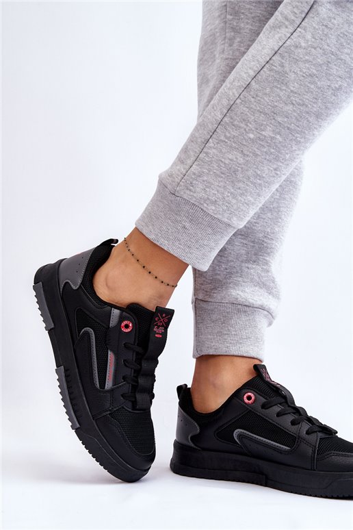 Moteriški Cross Jeans Low Sneakers LL2R4012C Juodi