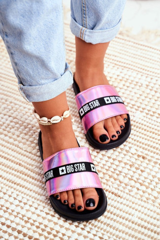 Moteriškos skaidrės Big Star Pink Holo GG274008