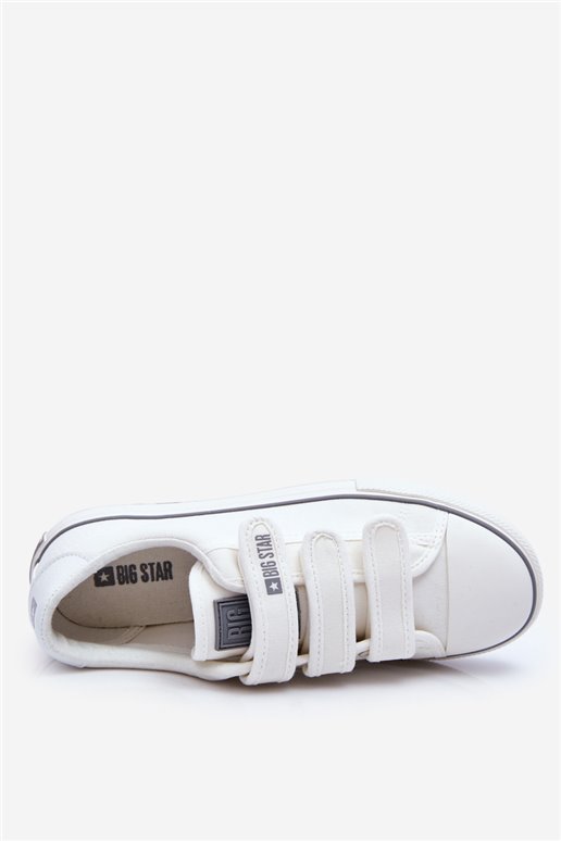 Klasikiniai Velcro audinio sportbačiai Big Star LL274A203 balti