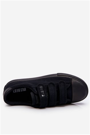 Klasikiniai Velcro audinio sportbačiai Big Star LL274A204 Juodi 2