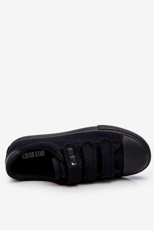 Klasikiniai Velcro audinio sportbačiai Big Star LL274A204 Juodi