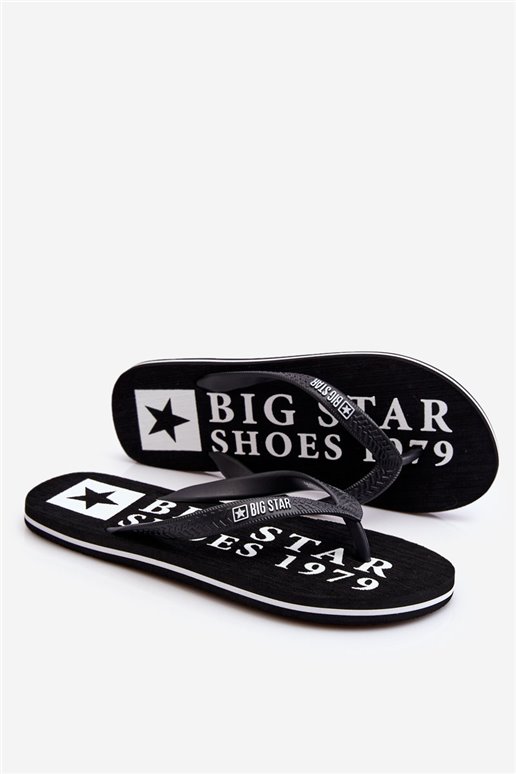 Vyriškos lengvos šlepetės Big Star LL174444 juodos