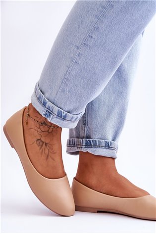 Odinė balerina Classic Beige Stacee