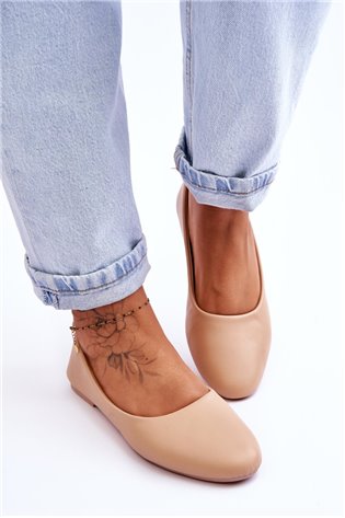Odinė balerina Classic Beige Stacee