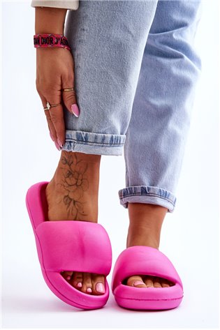 Moteriškos lengvos putplasčio šlepetės Fuchsia Milton
