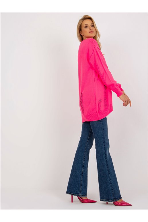 Cardigan, fluo rožinė