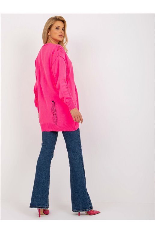 Cardigan, fluo rožinė