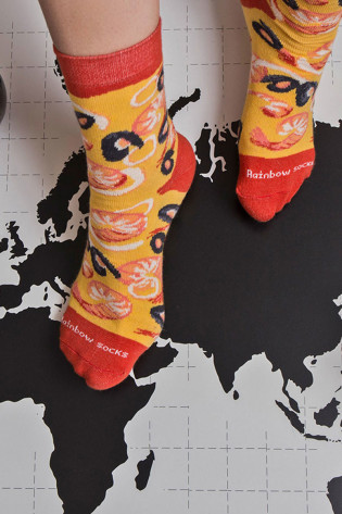 Rainbow Socks 1 pora Seafood Pizza Socks 2