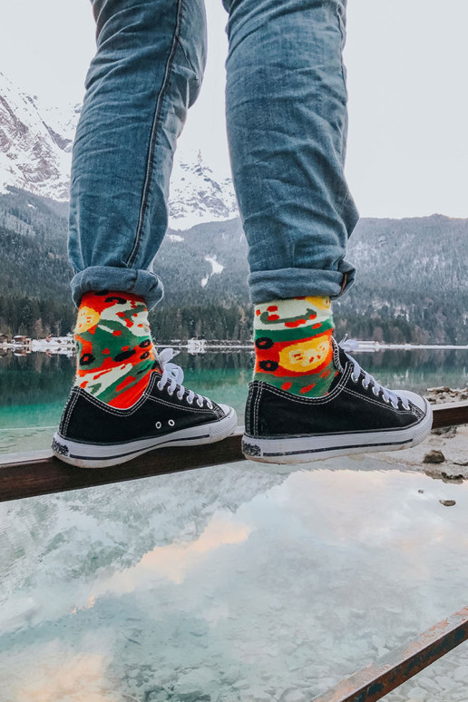 Rainbow Socks 1 pora vegetariškų picų kojinių