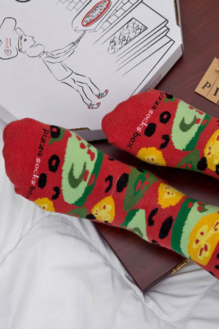 Rainbow Socks 1 pora vegetariškų picų kojinių