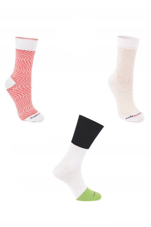Rainbow Socks Sushi 3 Poros Butterfish Maki...