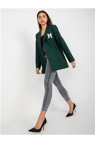 Blazer, tamsiai žalia