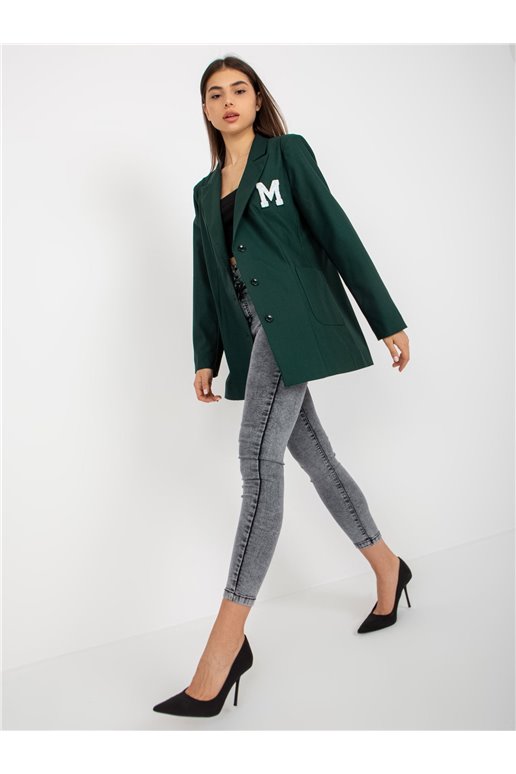 Blazer, tamsiai žalia