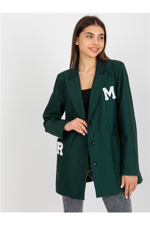 Blazer, tamsiai žalia