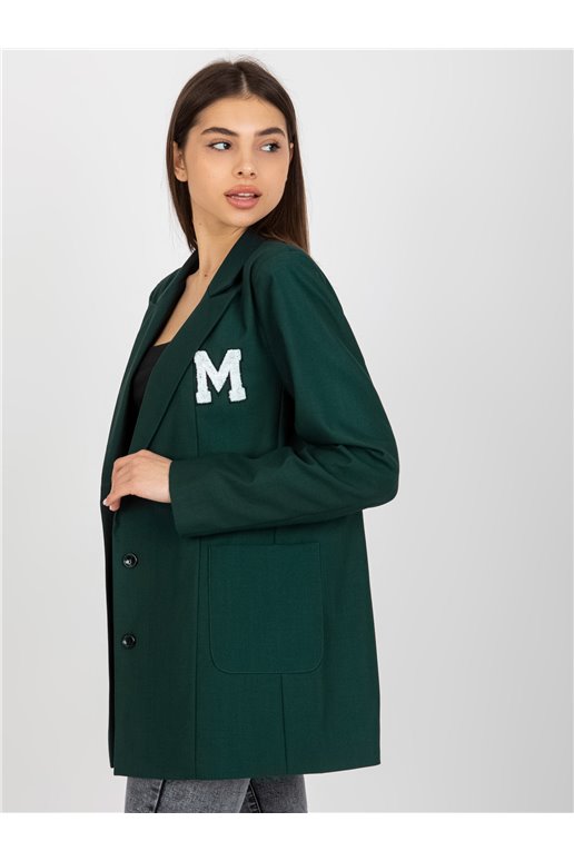 Blazer, tamsiai žalia