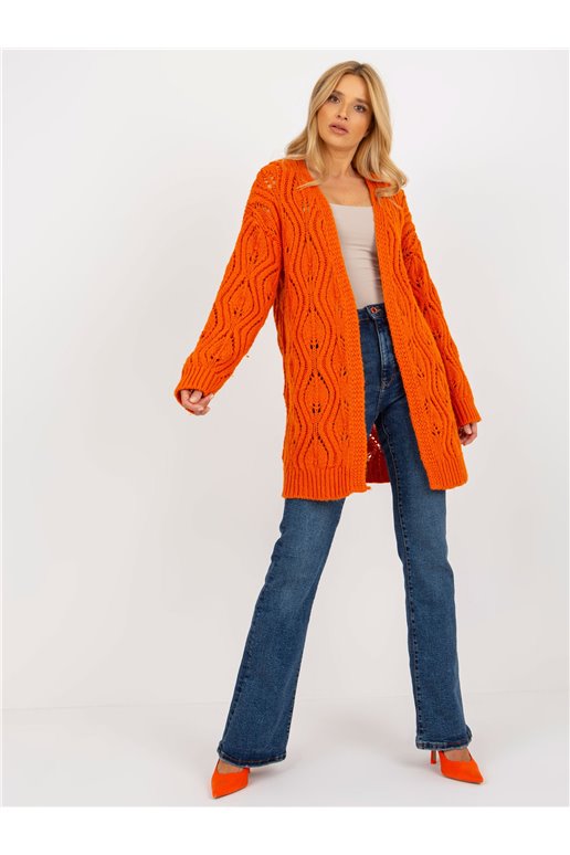 Cardigan, oranžinė