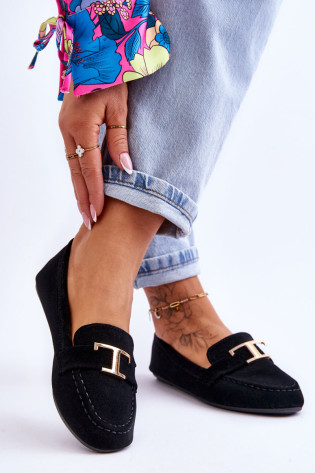 Klasikiniai Slip On Loafers Black Carly 2