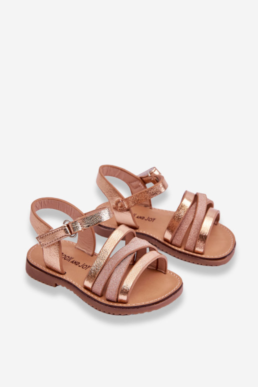 Vaikiški basutės su petnešėlėmis Rose Gold Isla