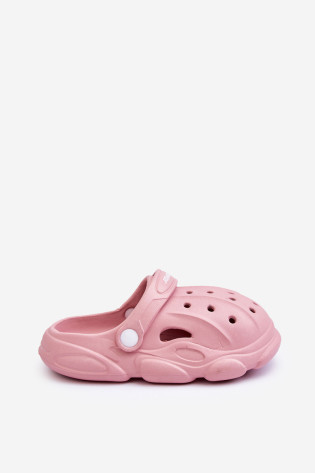 Vaikiškos porolono šlepetės Pink Debesuota