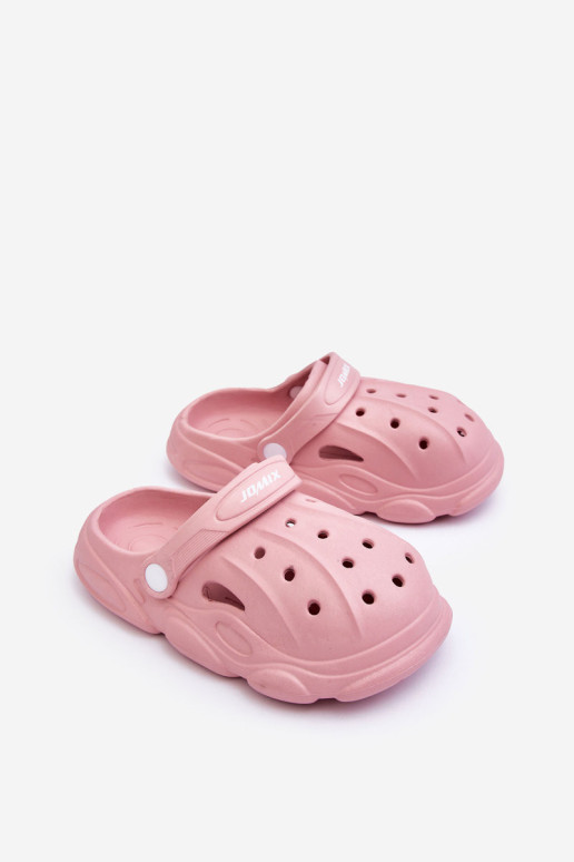 Vaikiškos porolono šlepetės Pink Debesuota