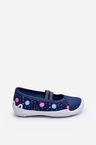Ballet Flats Šlepetės Befado 116X316 Navy 2