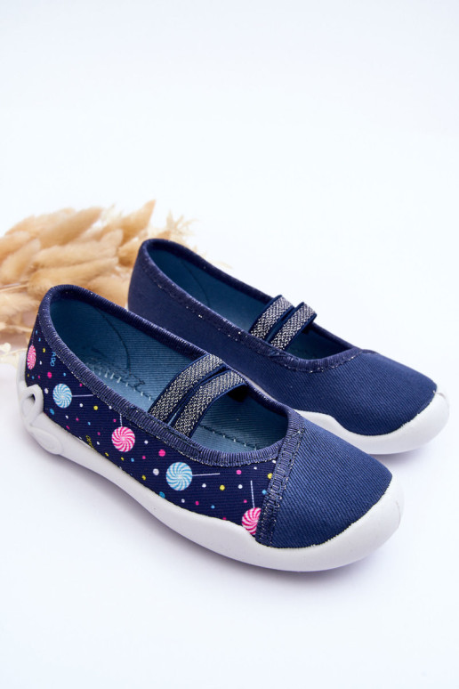 Ballet Flats Šlepetės Befado 116X316 Navy