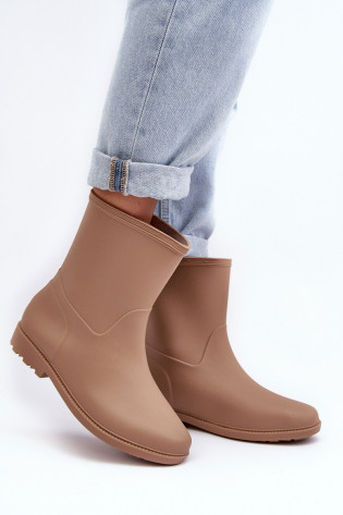 Moteriškos klasikinės Slip-on Galoshes Beige Solihia 2