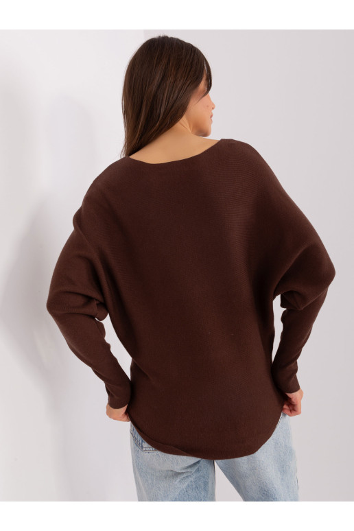Megztinis, tamsiai rudas