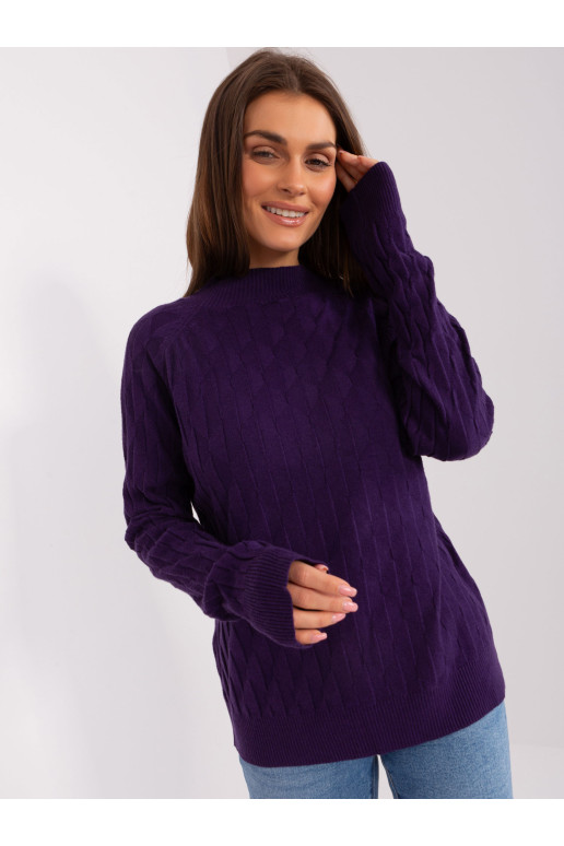 Megztinis, tamsiai violetinis