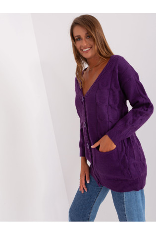 Megztinis, tamsiai violetinis