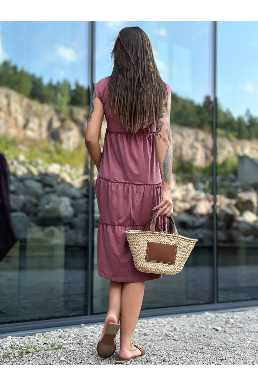 Suknelė, tamsiai rožinė