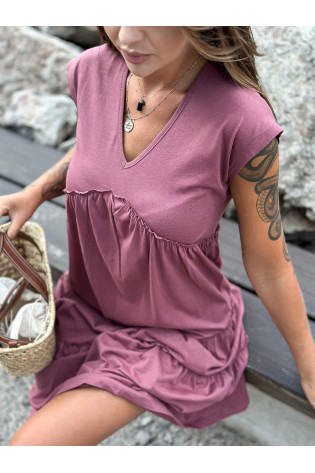 Suknelė, tamsiai rožinė