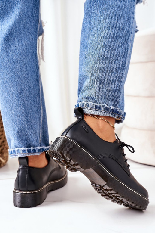 Odiniai loaferiai Oxfords Big Star II274107 juodi 2