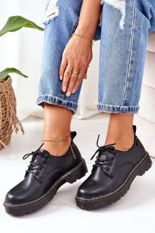 Odiniai loaferiai Oxfords Big Star II274107 juodi