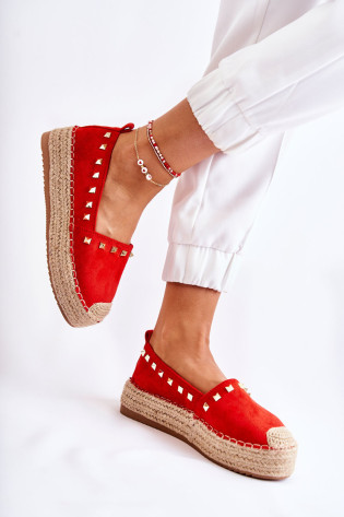 Raudonos espadrilės Red Laross moterims 2