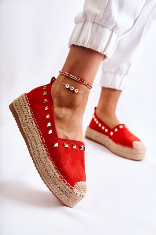 Raudonos espadrilės Red Laross moterims 3