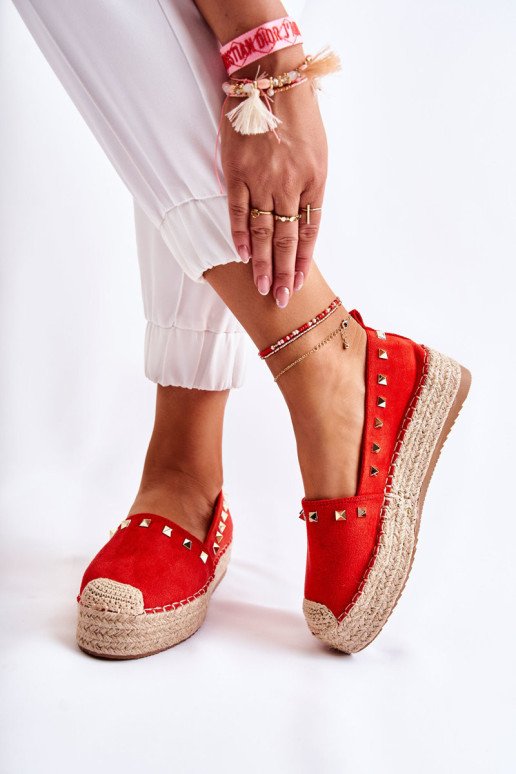 Raudonos espadrilės Red Laross moterims