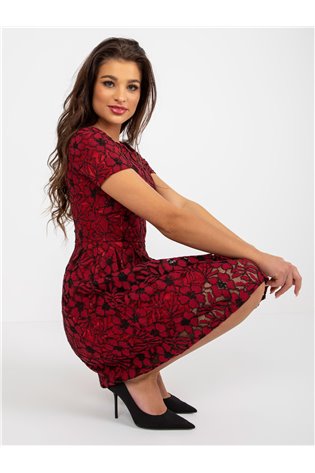 Bordo suknelė moterims 2