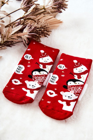 Kalėdinės kojinės Ho Ho Ho Ho! Raudona