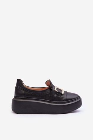 Moteriški odiniai batai ant platformos Black Lewski 3398/ 2