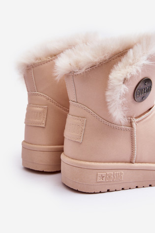 Vaikiški sniego batai, izoliuoti kailiu Beige Big Star MM374084
