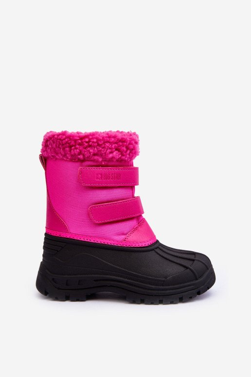 Vaikiški Velcro sniego batai Big Star Fuchsia MM374112