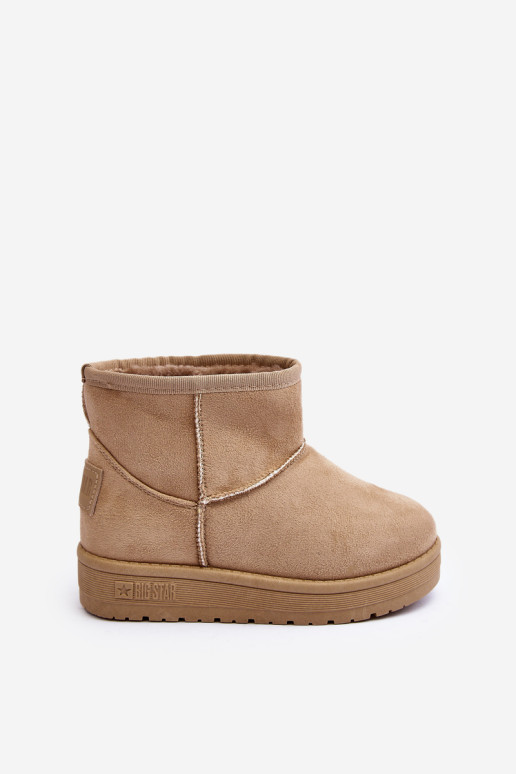 Vaikiški izoliuoti sniego batai Beige Big Star MM374056