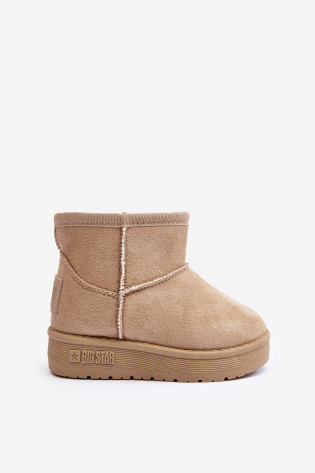 Vaikiški izoliuoti sniego batai su užtrauktuku Beige Big Star MM374098 2