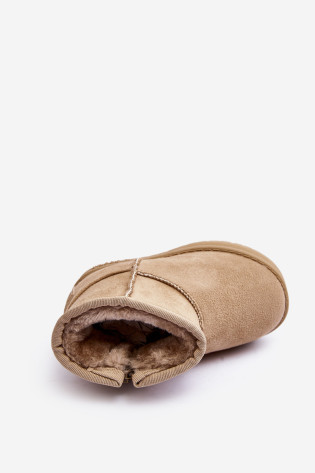 Vaikiški izoliuoti sniego batai su užtrauktuku Beige Big Star MM374098